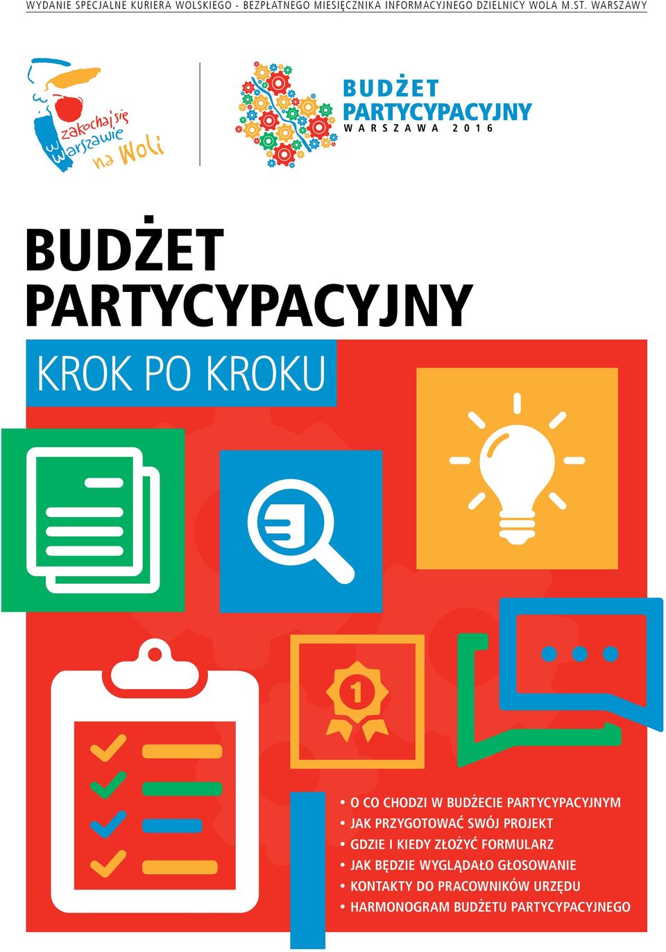 WARSZAW Y BUDŻET PARTYCYPACYJNY KROK PO KROKU O CO CHODZI W BUDŻECIE PARTYCYPACYJNYM