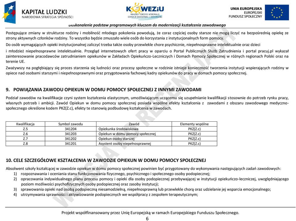 o osób wymagających opieki instytucjonalnej zaliczyć trzeba także osoby przewlekle chore psychicznie, niepełnosprawne intelektualnie oraz dzieci i młodzież niepełnosprawne intelektualnie.