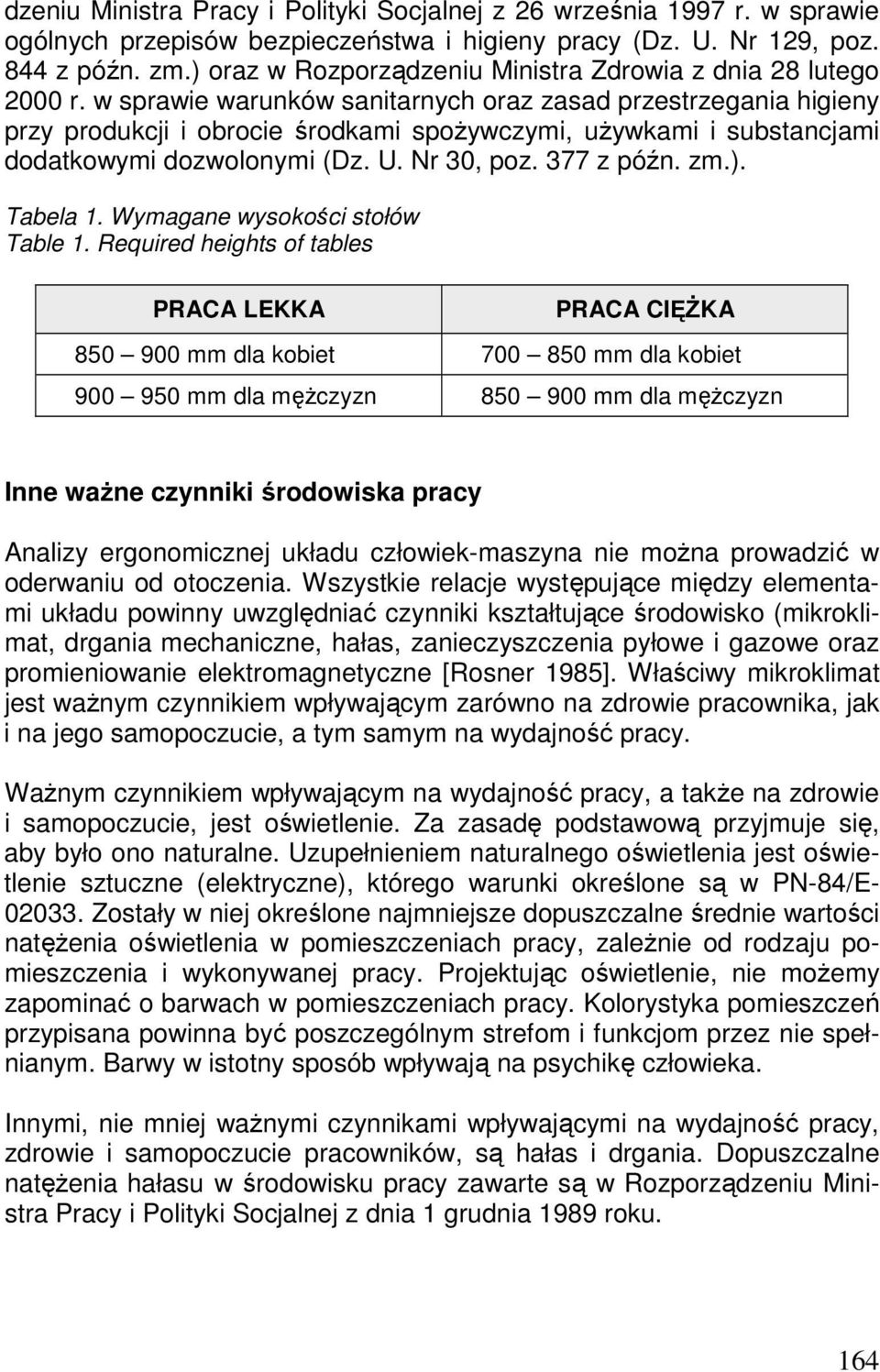 w sprawie warunków sanitarnych oraz zasad przestrzegania higieny przy produkcji i obrocie środkami spoŝywczymi, uŝywkami i substancjami dodatkowymi dozwolonymi (Dz. U. Nr 30, poz. 377 z późn. zm.).