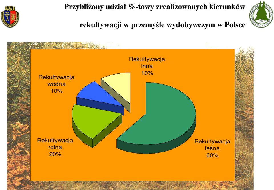 w Polsce Rekultywacja wodna 10% Rekultywacja