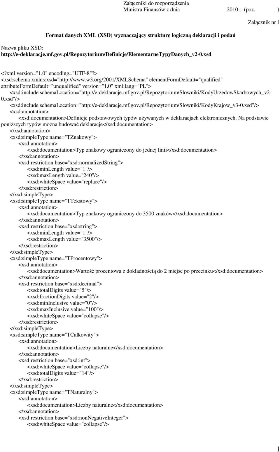 org/2001/xmlschema" elementformdefault="qualified" attributeformdefault="unqualified" version="1.0" xml:lang="pl"> <xsd:include schemalocation="http://e-deklaracje.mf.gov.