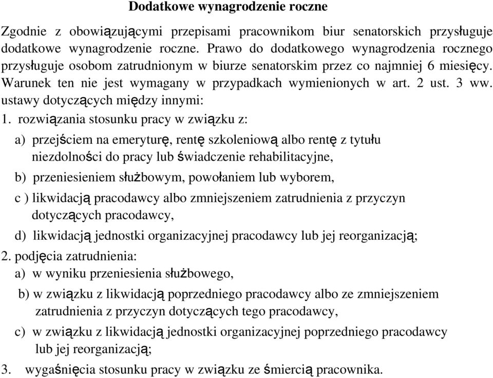 3 ww. ustawy dotyczących między innymi: 1.