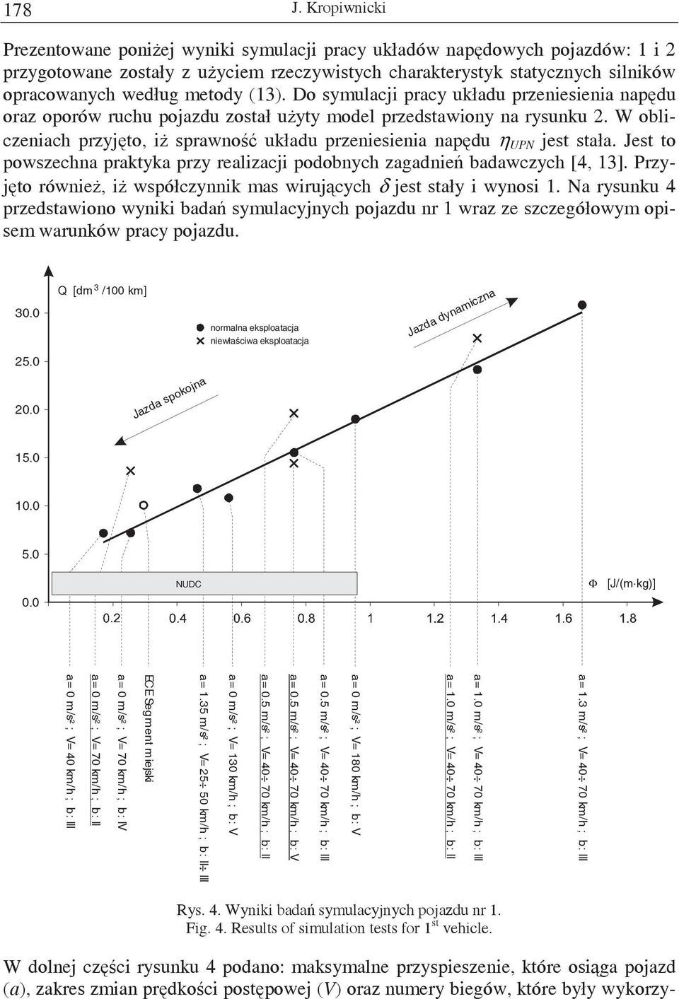 (13). Do symulacji pracy układu przeniesienia napdu oraz oporów ruchu pojazdu został uyty model przedstawiony na rysunku 2.