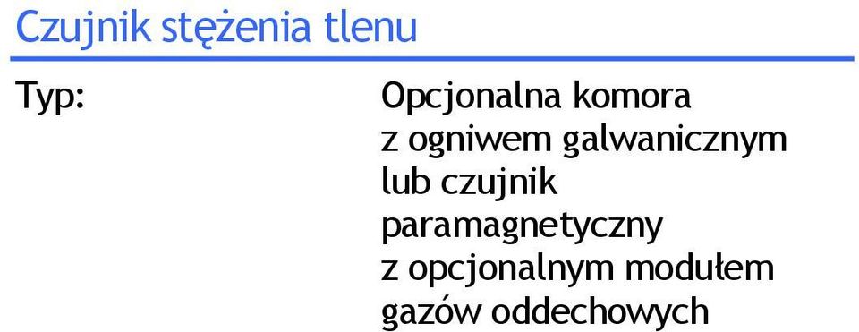 galwanicznym lub czujnik