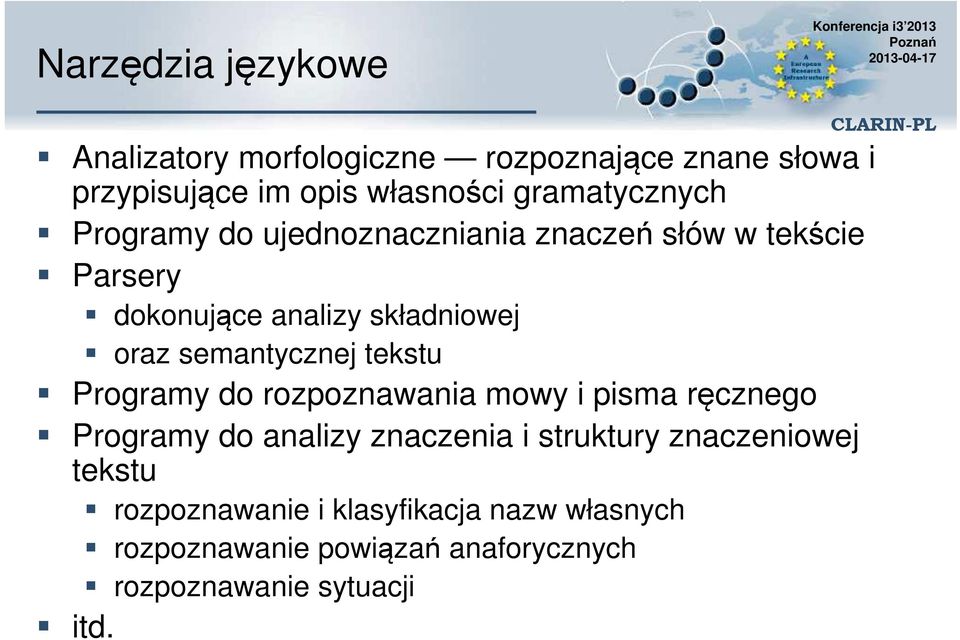 semantycznej tekstu Programy do rozpoznawania mowy i pisma ręcznego Programy do analizy znaczenia i struktury