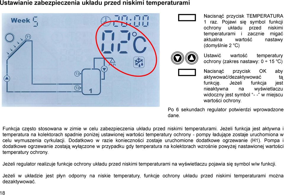 przycisk OK aby aktywować/dezaktywować tą funkcję. Jeżeli funkcja jest nieaktywna na wyświetlaczu widoczny jest symbol - - w miejscu wartości ochrony.