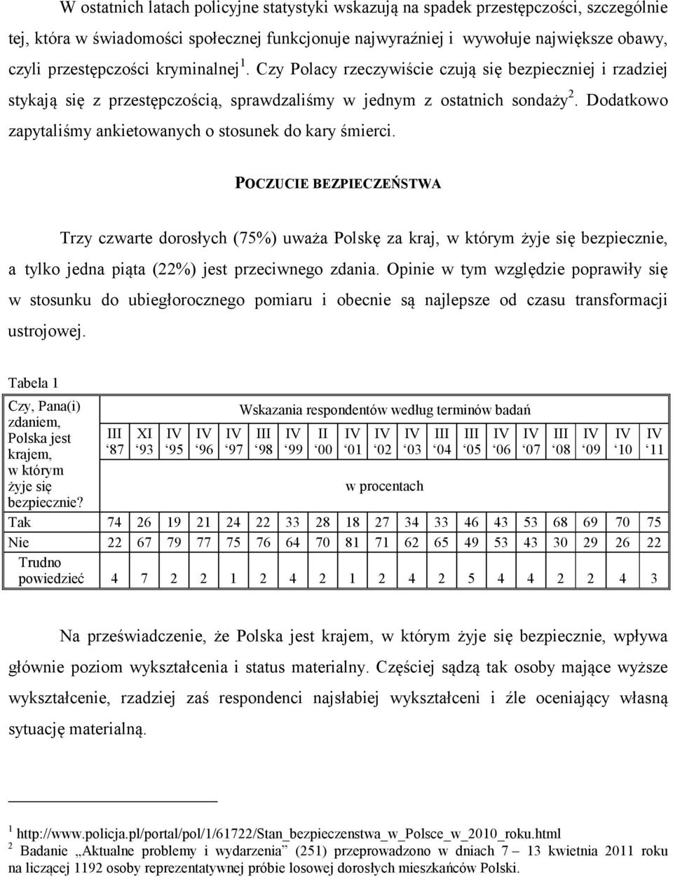 Dodatkowo zapytaliśmy ankietowanych o stosunek do kary śmierci.