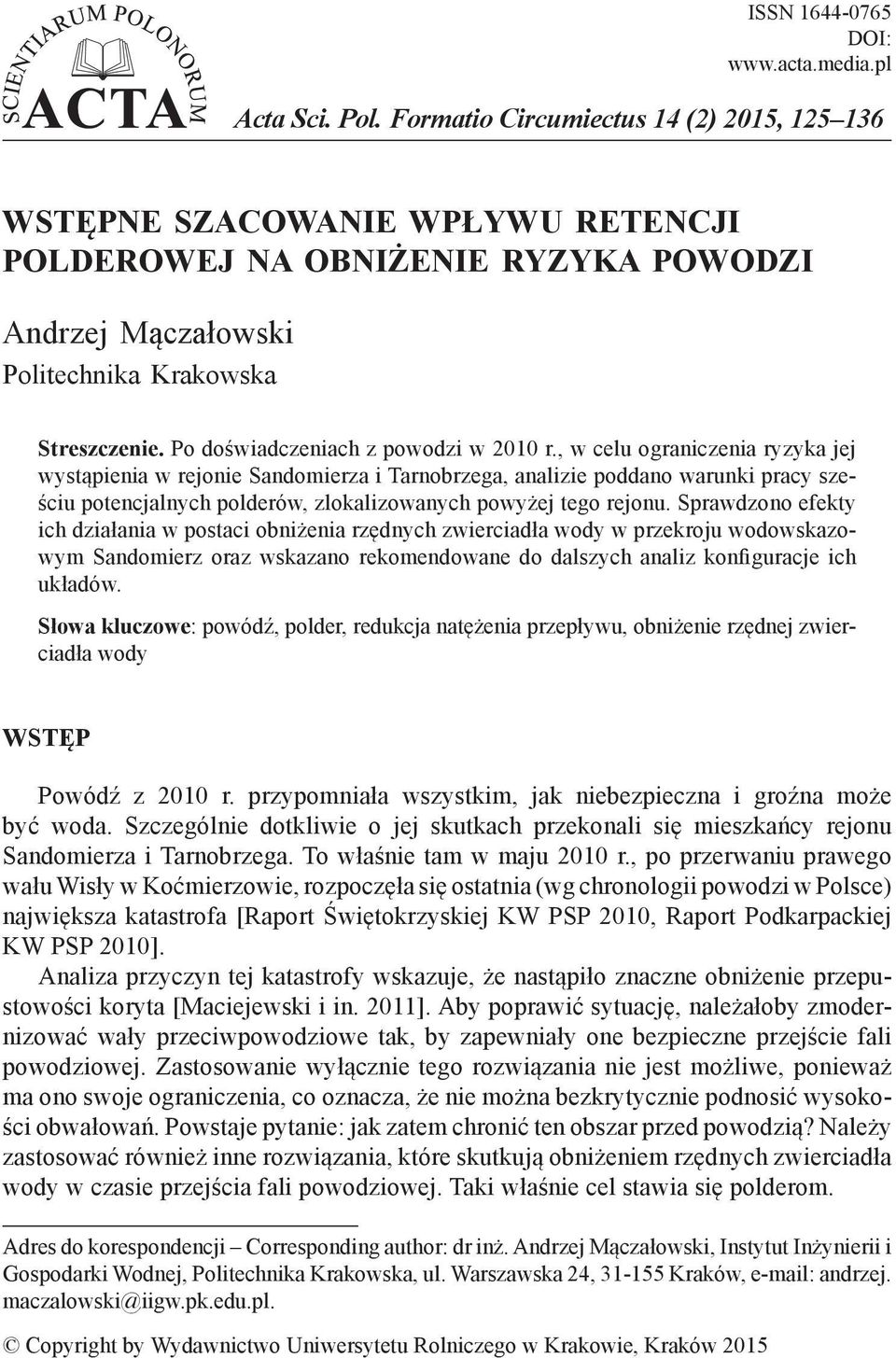 Po doświadczeniach z powodzi w 2010 r.