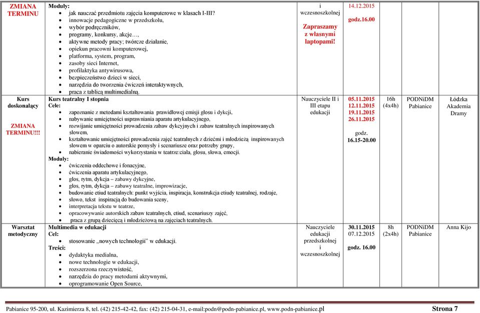 Internet, profilaktyka antywirusowa, bezpieczeństwo dzieci w sieci, narzędzia do tworzenia ćwiczeń interaktywnych, praca z tablicą multimedialną.