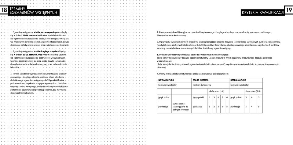 Egzaminy wstępne na studia drugiego stopnia odbędą się w dniach 20-21 czerwca 2013 roku w siedzibie Uczelni.