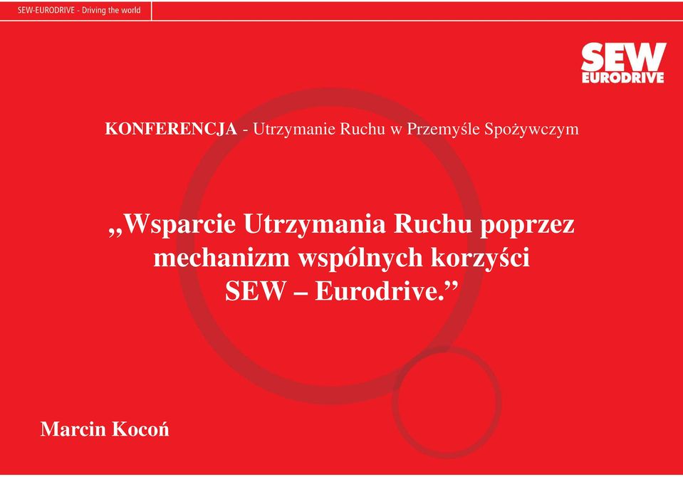 Utrzymania Ruchu poprzez mechanizm