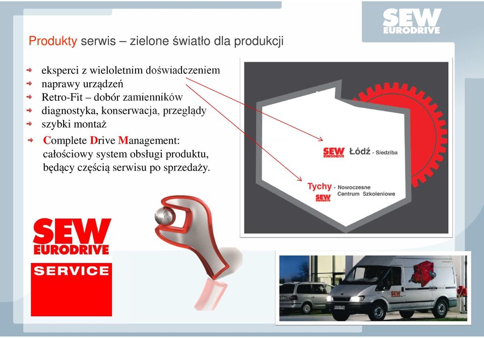 diagnostyka, konserwacja, przeglądy szybki montaż Complete Drive