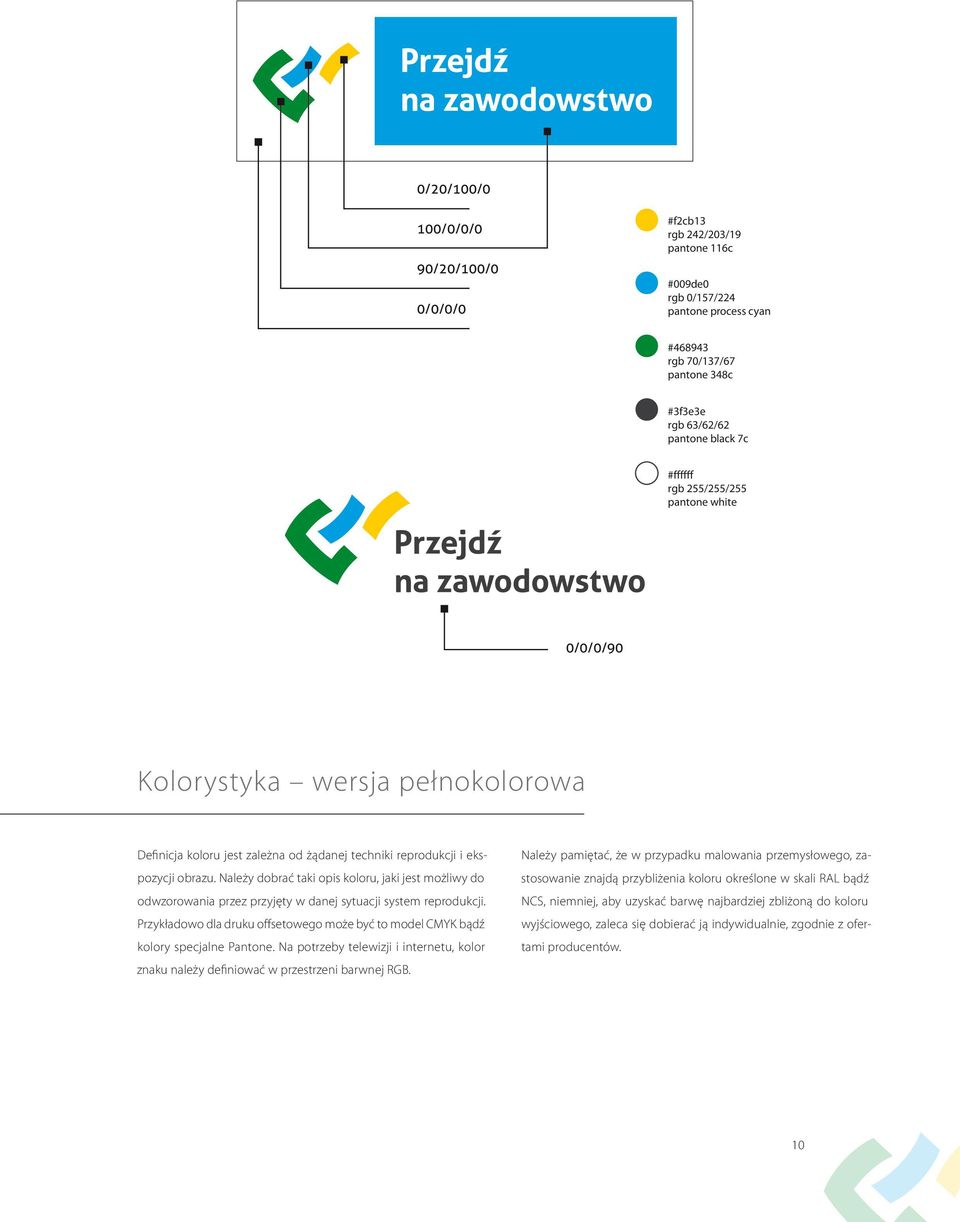 Należy dobrać taki opis koloru, jaki jest możliwy do odwzorowania przez przyjęty w danej sytuacji system reprodukcji.