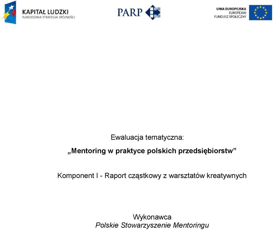 Komponent I - Raport cząstkowy z