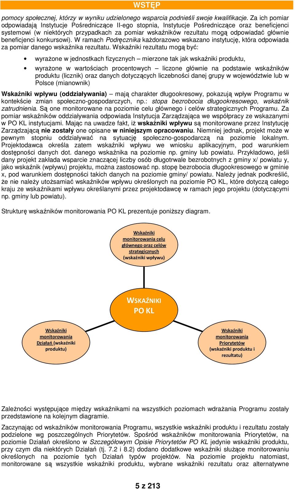 głównie beneficjenci konkursowi). W ramach Podręcznika kaŝdorazowo wskazano instytucję, która odpowiada za pomiar danego wskaźnika rezultatu.
