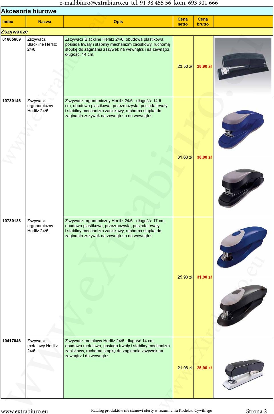 Zszywacz ergonomiczny Herlitz 24/6 - długość: 14.5 cm, obudowa plastikowa, przezroczysta, posiada trwały i stabilny mechanizm zaciskowy, ruchoma stopka do zaginania zszywek na zewnątrz o do wewnątrz.