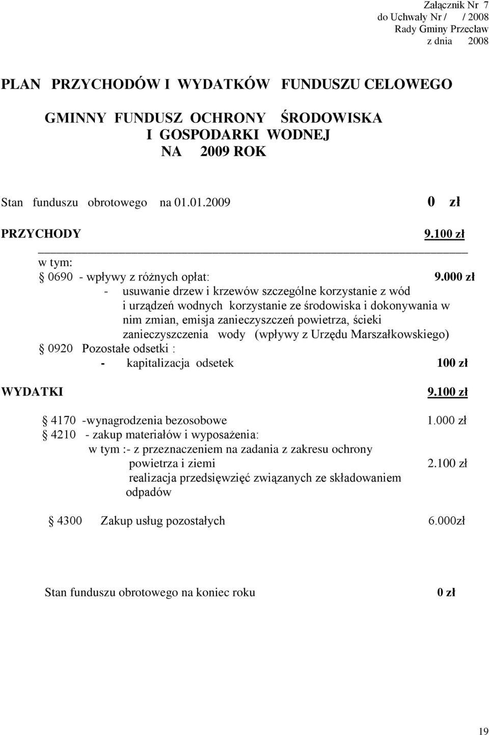 000 zł - usuwanie drzew i krzewów szczególne korzystanie z wód i urządzeń wodnych korzystanie ze środowiska i dokonywania w nim zmian, emisja zanieczyszczeń powietrza, ścieki zanieczyszczenia wody