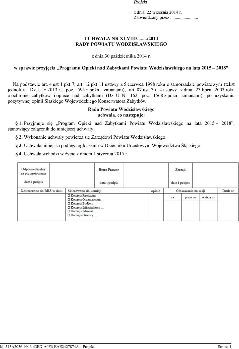 12 pkt 11 ustawy z 5 czerwca 199 roku o samorządzie powiatowym (tekst jednolity: Dz. U. z 2013 r., poz. 595 z późn. zmianami), art. 7 ust.