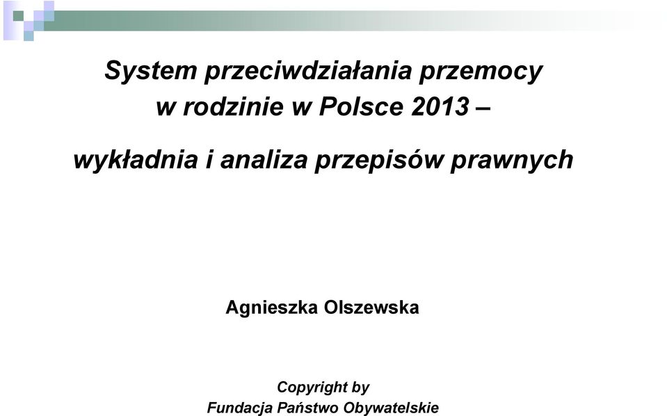 analiza przepisów prawnych Agnieszka