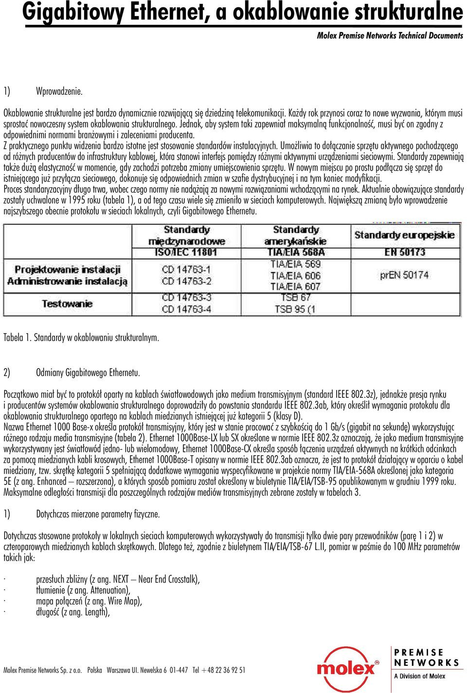 Jednak, aby system taki zapewnia³ maksymaln¹ funkcjonalnoœæ, musi byæ on zgodny z odpowiednimi normami bran owymi i zaleceniami producenta.