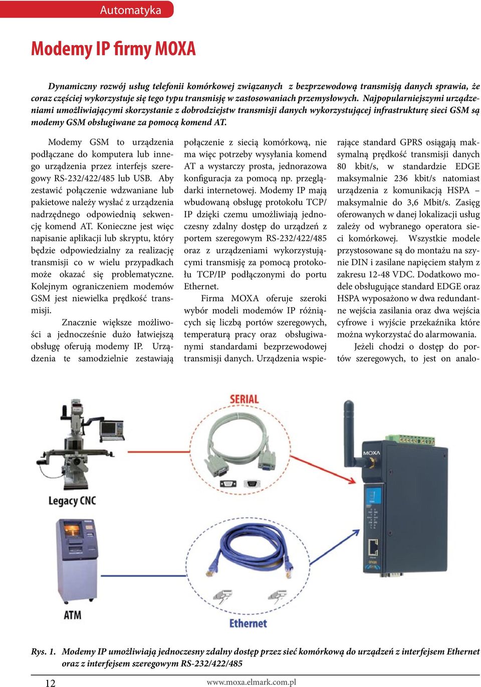 Najpopularniejszymi urządzeniami umożliwiającymi skorzystanie z dobrodziejstw transmisji danych wykorzystującej infrastrukturę sieci GSM są modemy GSM obsługiwane za pomocą komend AT.