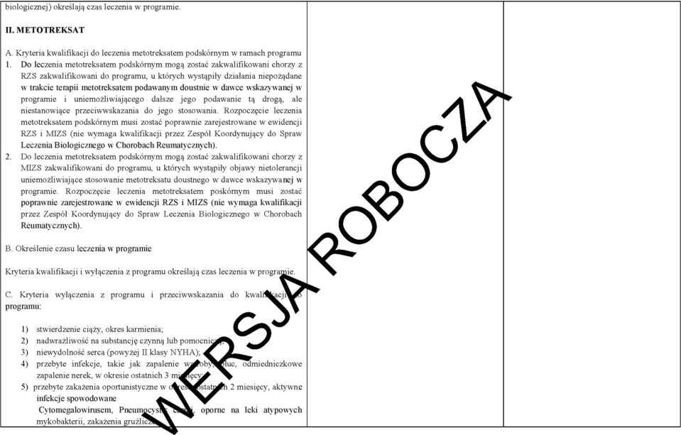 Leczenia Biologicznego w Chorobach Reumatycznych).