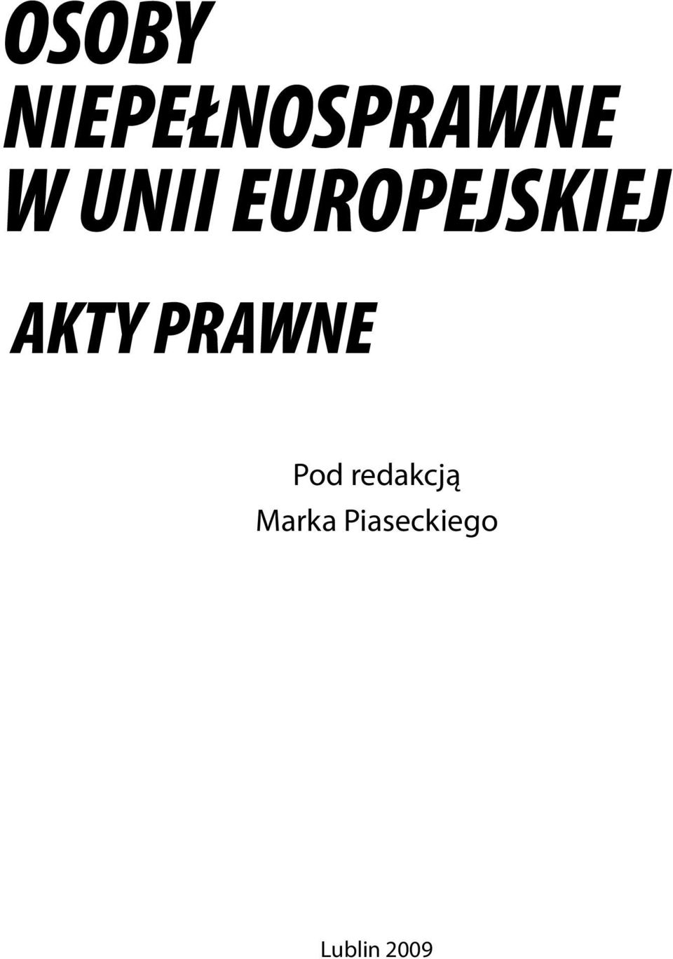 PRAWNE Pod redakcją