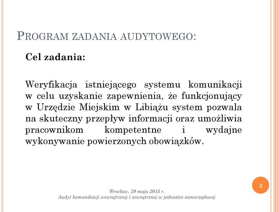 Miejskim w Libiążu system pozwala na skuteczny przepływ informacji oraz