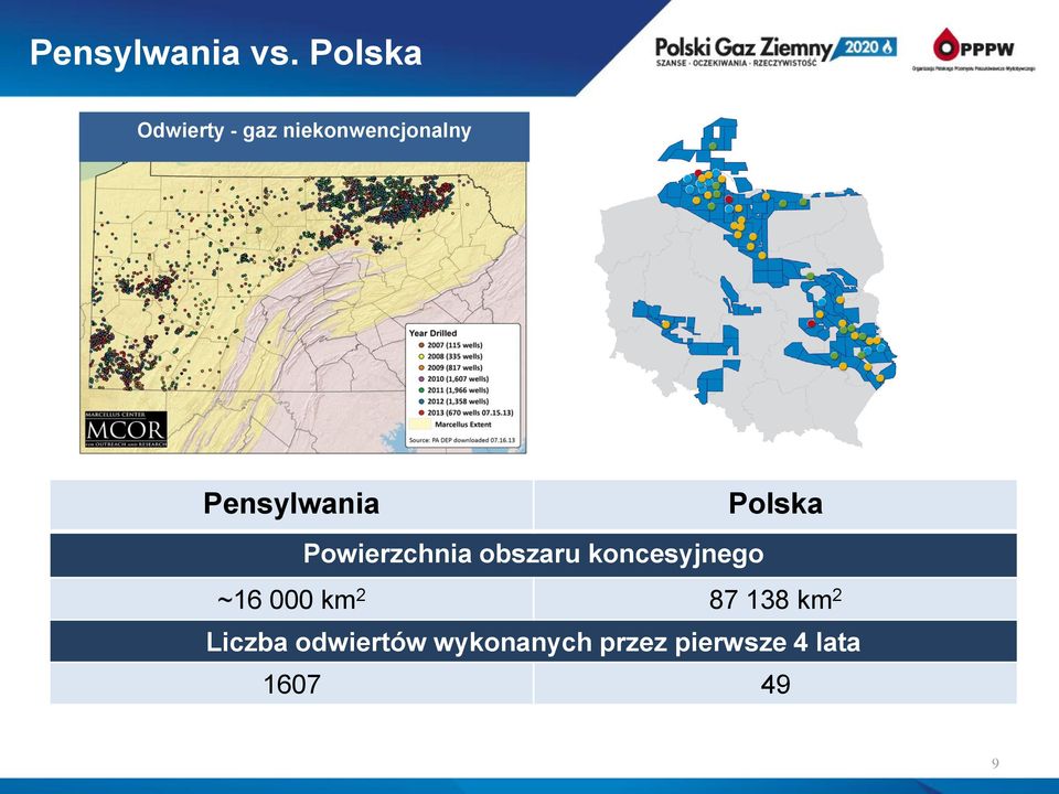 Pensylwania Polska Powierzchnia obszaru