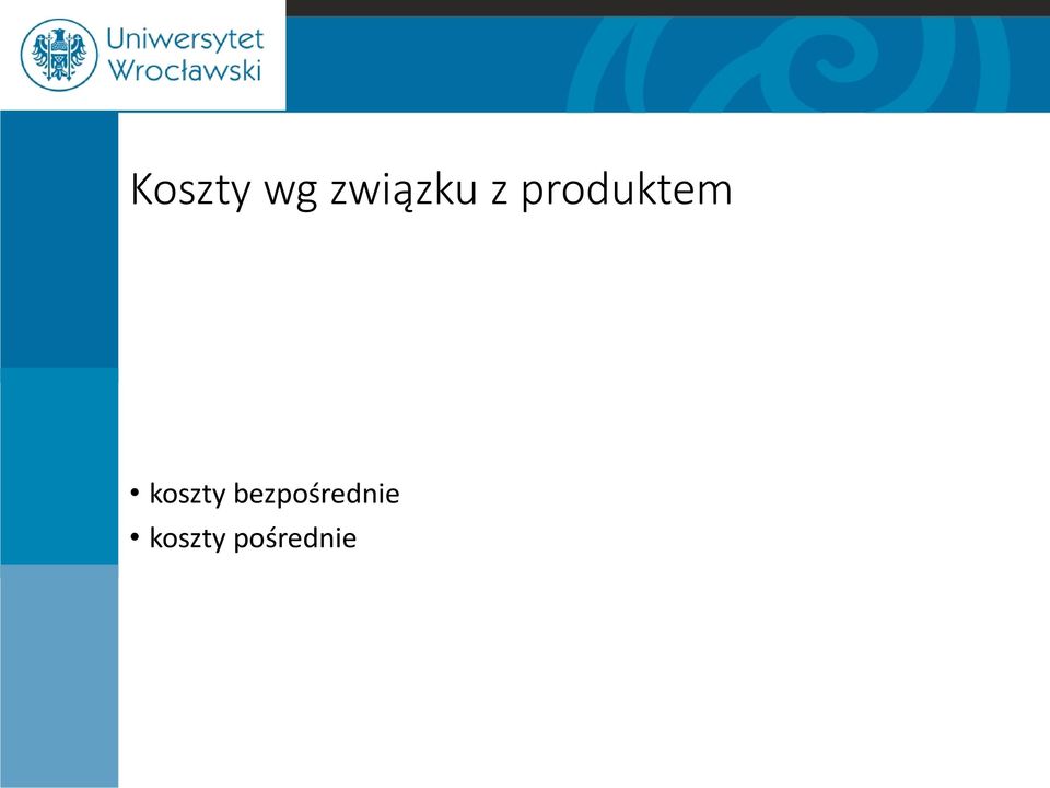 produktem koszty