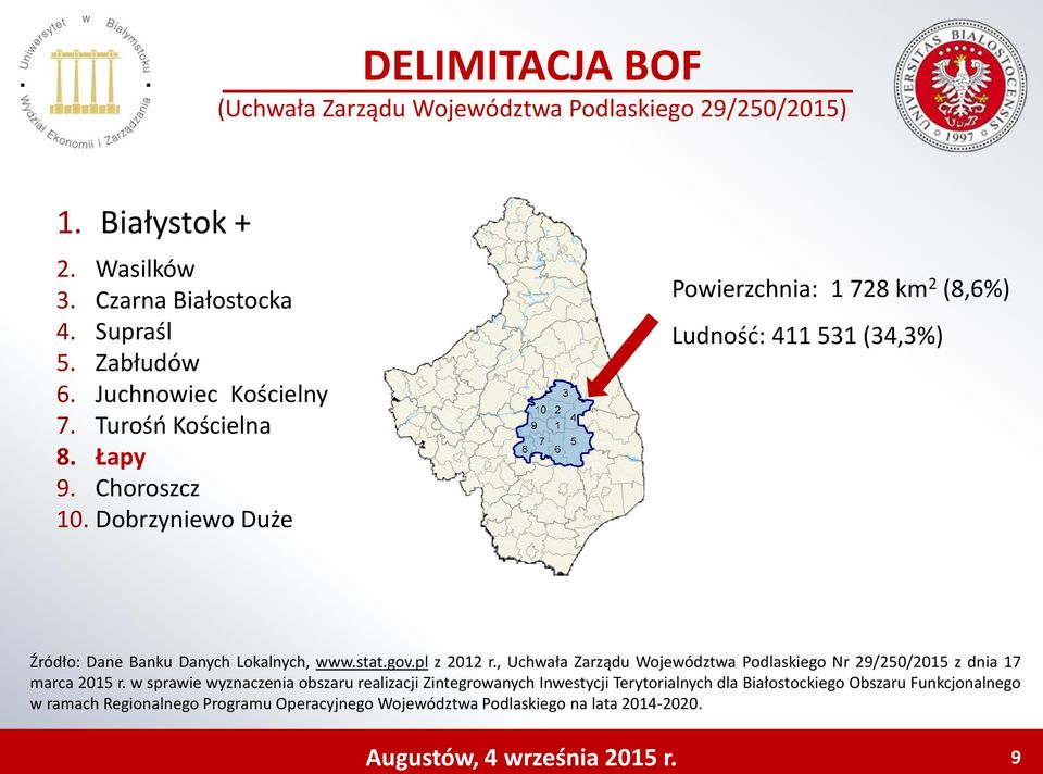 pl z 2012 r., Uchwała Zarządu Województwa Podlaskiego Nr 29/250/2015 z dnia 17 marca 2015 r.