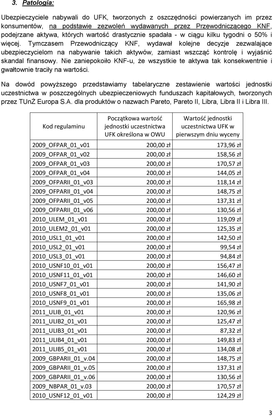 Tymczasem Przewodniczący KNF, wydawał kolejne decyzje zezwalające ubezpieczycielom na nabywanie takich aktywów, zamiast wszcząć kontrolę i wyjaśnić skandal finansowy.