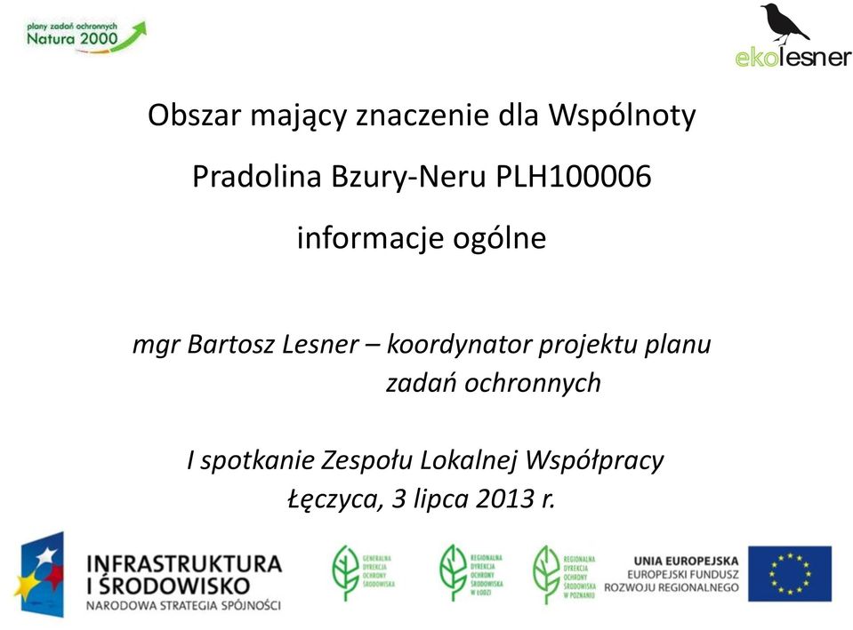 Lesner koordynator projektu planu zadań ochronnych I