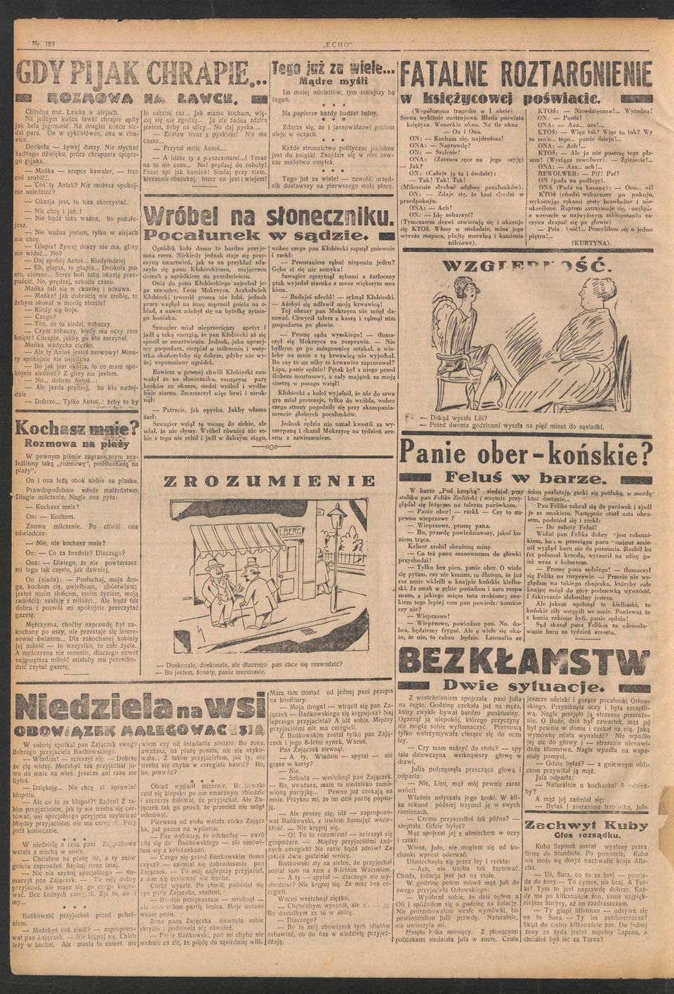 o ostatn raz Jak marne kocham ęna paperze każy użet any Scena ytne natrojoa Baa pośata ON: Pane! cej s ę ne zgo z ę Ja ne żana zzrn ksęż)ca Wenecke okno Na te okna OA: Aaa a:a!