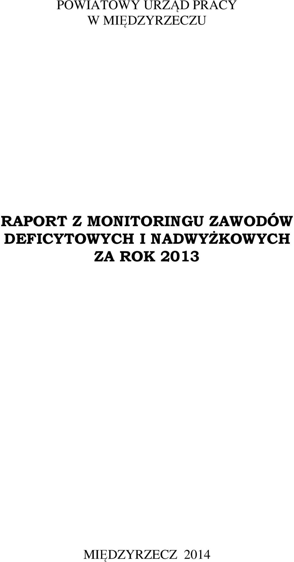 MONITORINGU ZAWODÓW