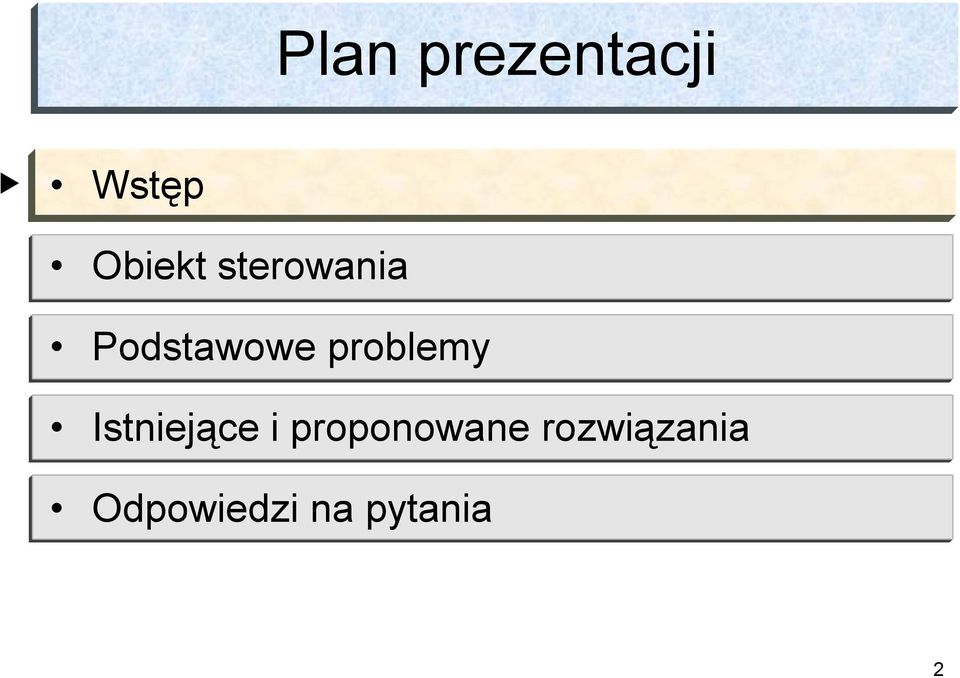 Istniejące i proponowane