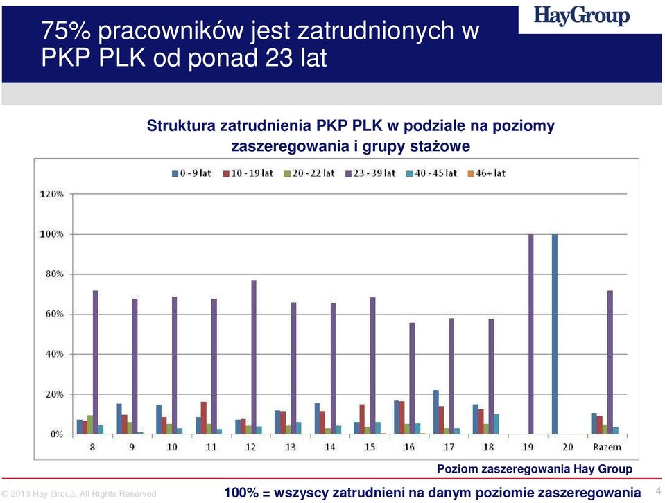 i grupy stażowe Poziom zaszeregowania Hay Group 2013 Hay Group.