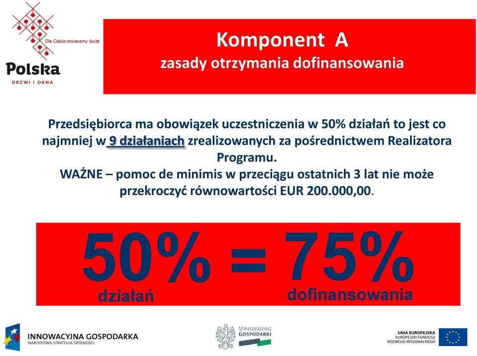 za pośrednictwem Realizatora Programu.