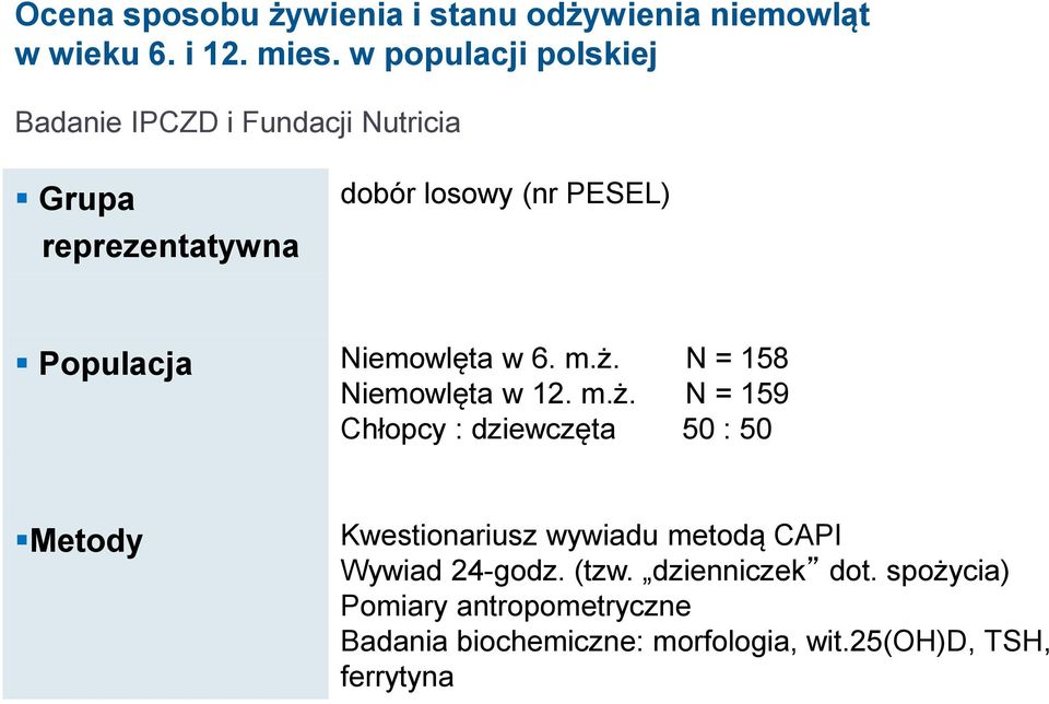 Niemowlęta w 6. m.ż.