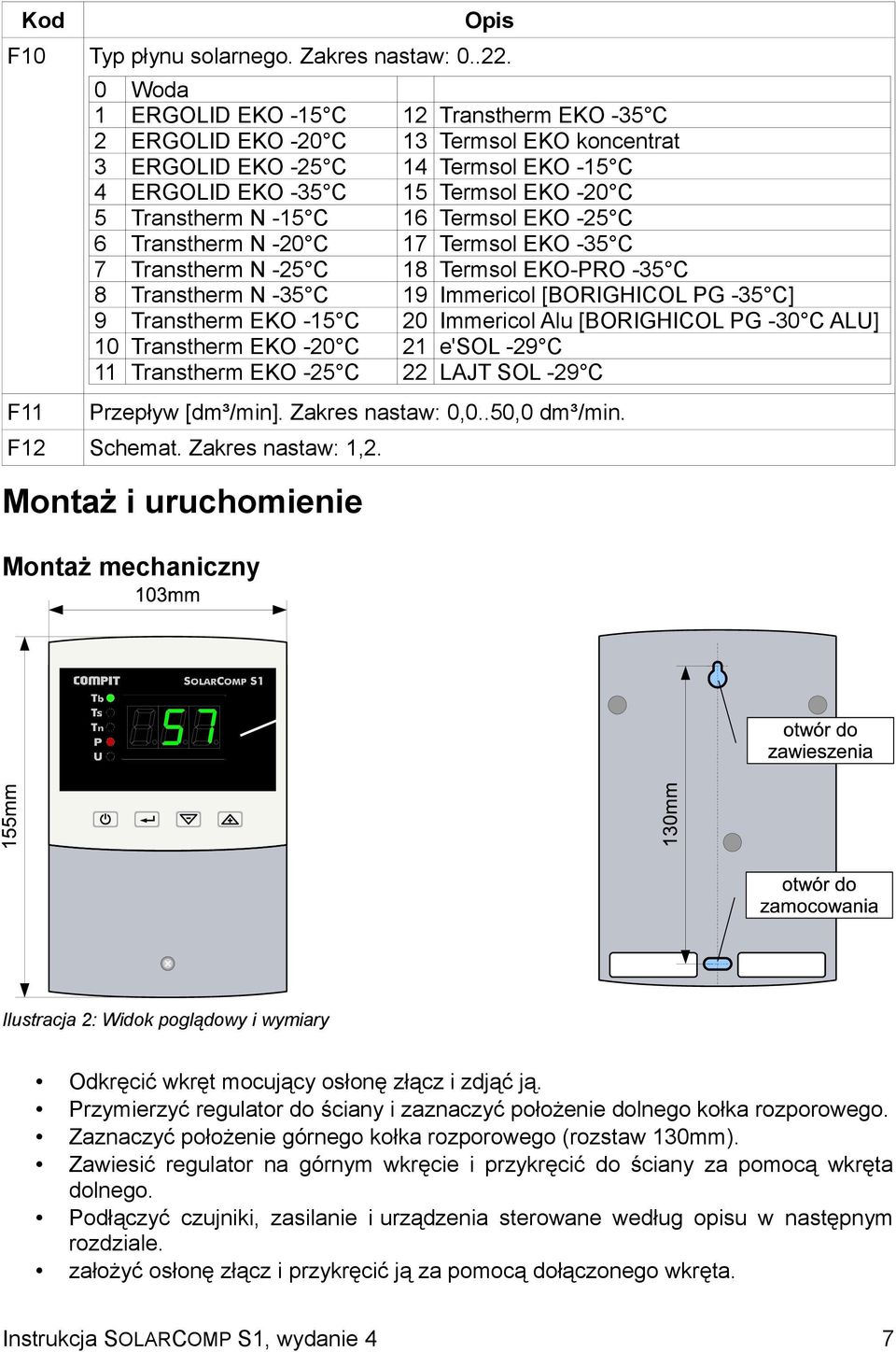 -15 C 16 Termsol EKO -25 C 6 Transtherm N -20 C 17 Termsol EKO -35 C 7 Transtherm N -25 C 18 Termsol EKO-PRO -35 C 8 Transtherm N -35 C 19 Immericol [BORIGHICOL PG -35 C] 9 Transtherm EKO -15 C 20