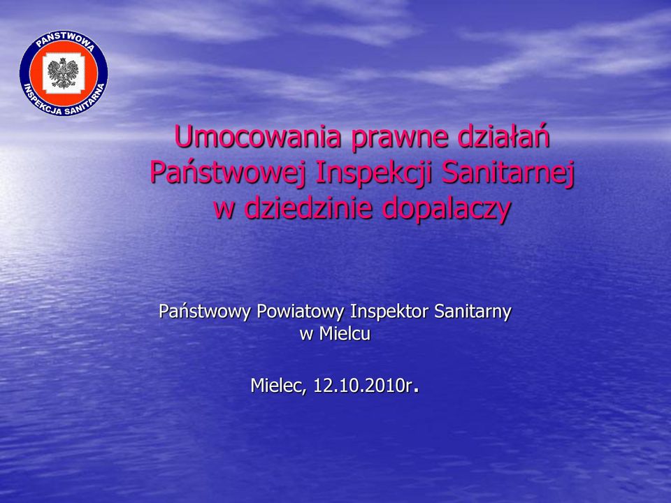 dopalaczy Państwowy Powiatowy