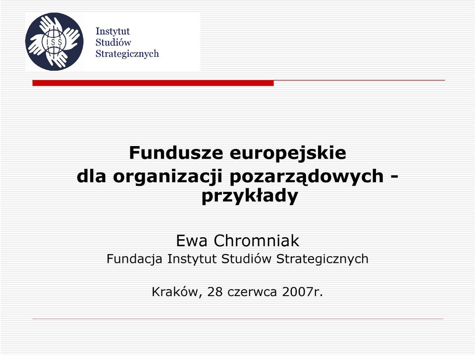 przykłady Ewa Chromniak Fundacja