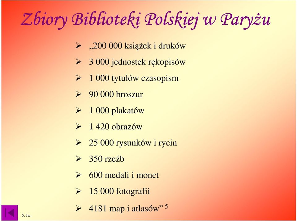 1 000 plakatów 1 420 obrazów 25 000 rysunków i rycin 350 rzeźb