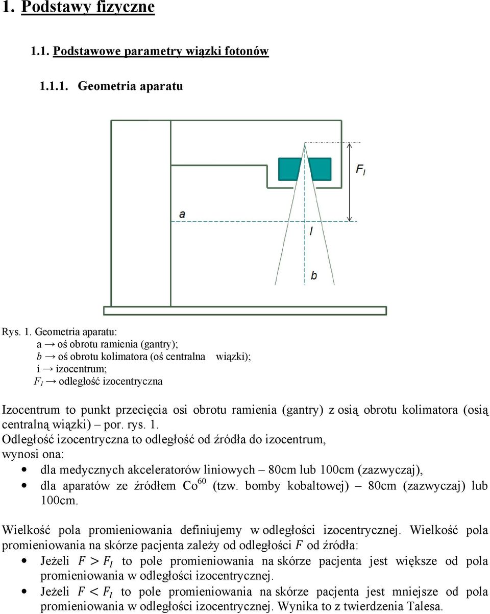 1.1. Geometria aparatu Rys. 1.