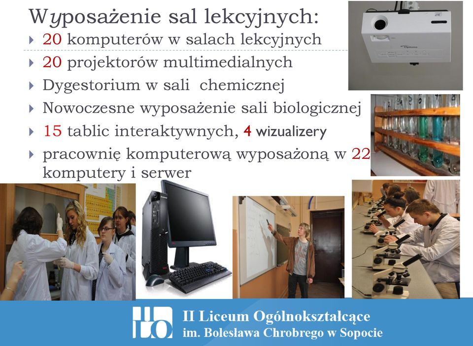 Nowoczesne wyposażenie sali biologicznej 15 tablic