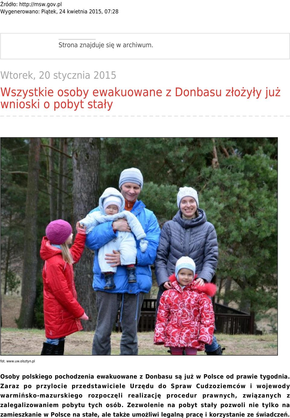 pl Osoby polskiego pochodzenia ewakuowane z Donbasu są już w Polsce od prawie tygodnia.
