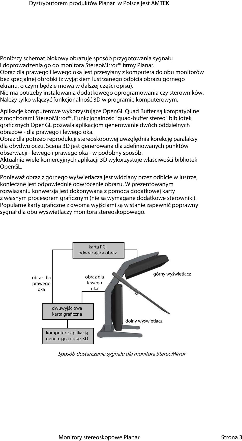 Nie ma potrzeby instalowania dodatkowego oprogramowania czy sterowników. Należy tylko włączyć funkcjonalność 3D w programie komputerowym.