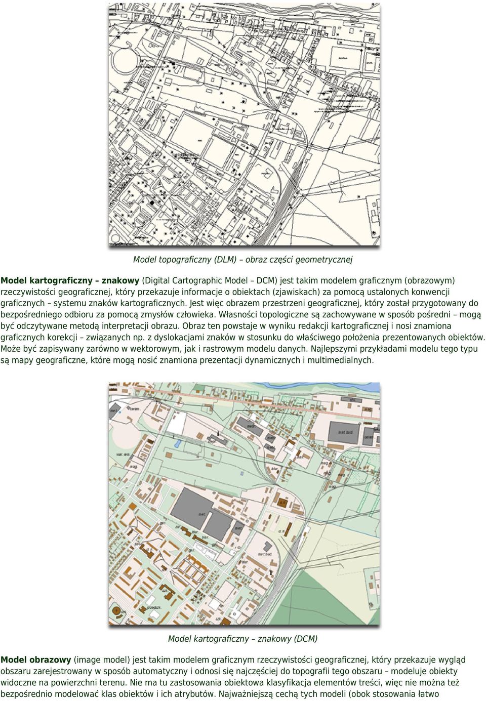 Jest więc obrazem przestrzeni geograficznej, który został przygotowany do bezpośredniego odbioru za pomocą zmysłów człowieka.