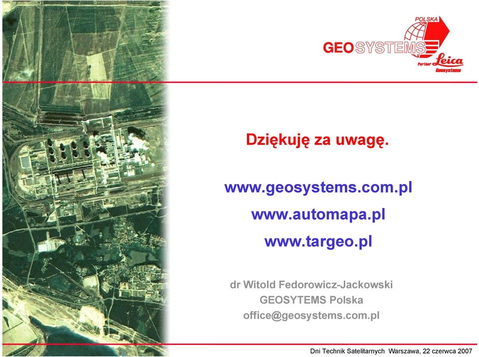 pl dr Witold Fedorowicz-Jackowski GEOSYTEMS