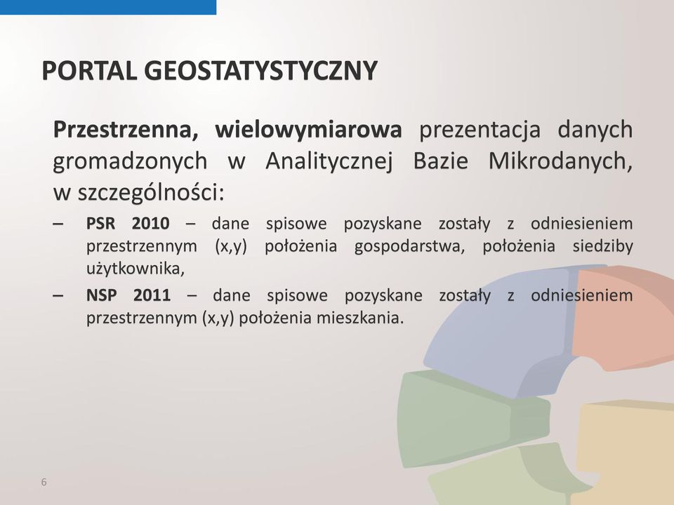 odniesieniem przestrzennym (x,y) położenia gospodarstwa, położenia siedziby użytkownika,